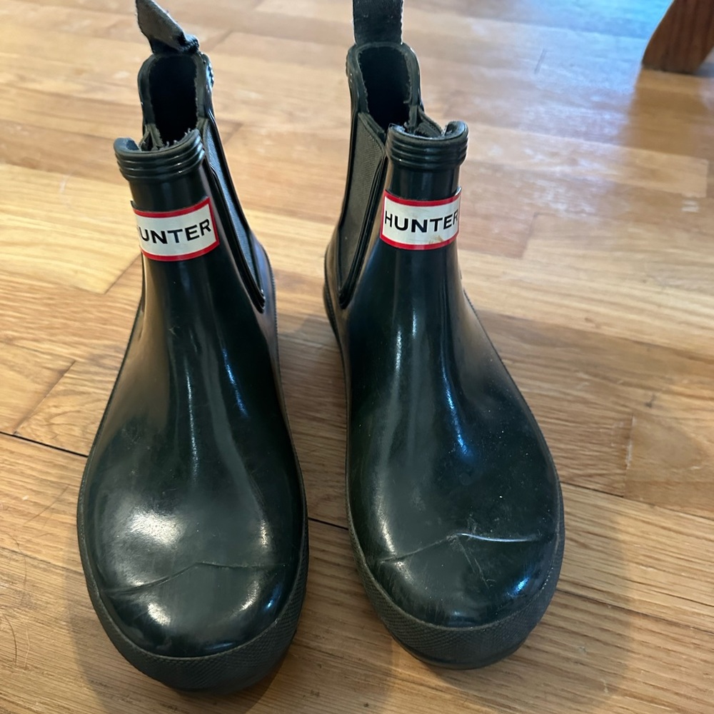 Gently used hunter boots